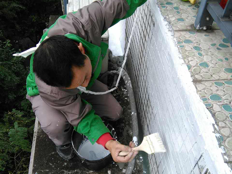 外墻飄窗防水處理，密封開裂墻面阻隔雨